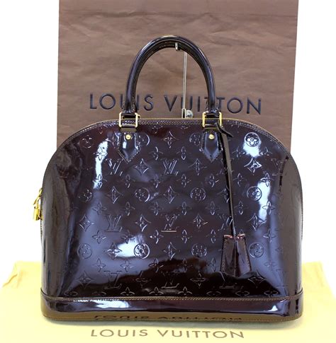 louis vuitton monogram vernis alma gm bag|louis vuitton alma bag sizes.